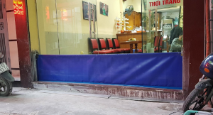 Hình ảnh cửa chống ngập bằng bạt PVC 